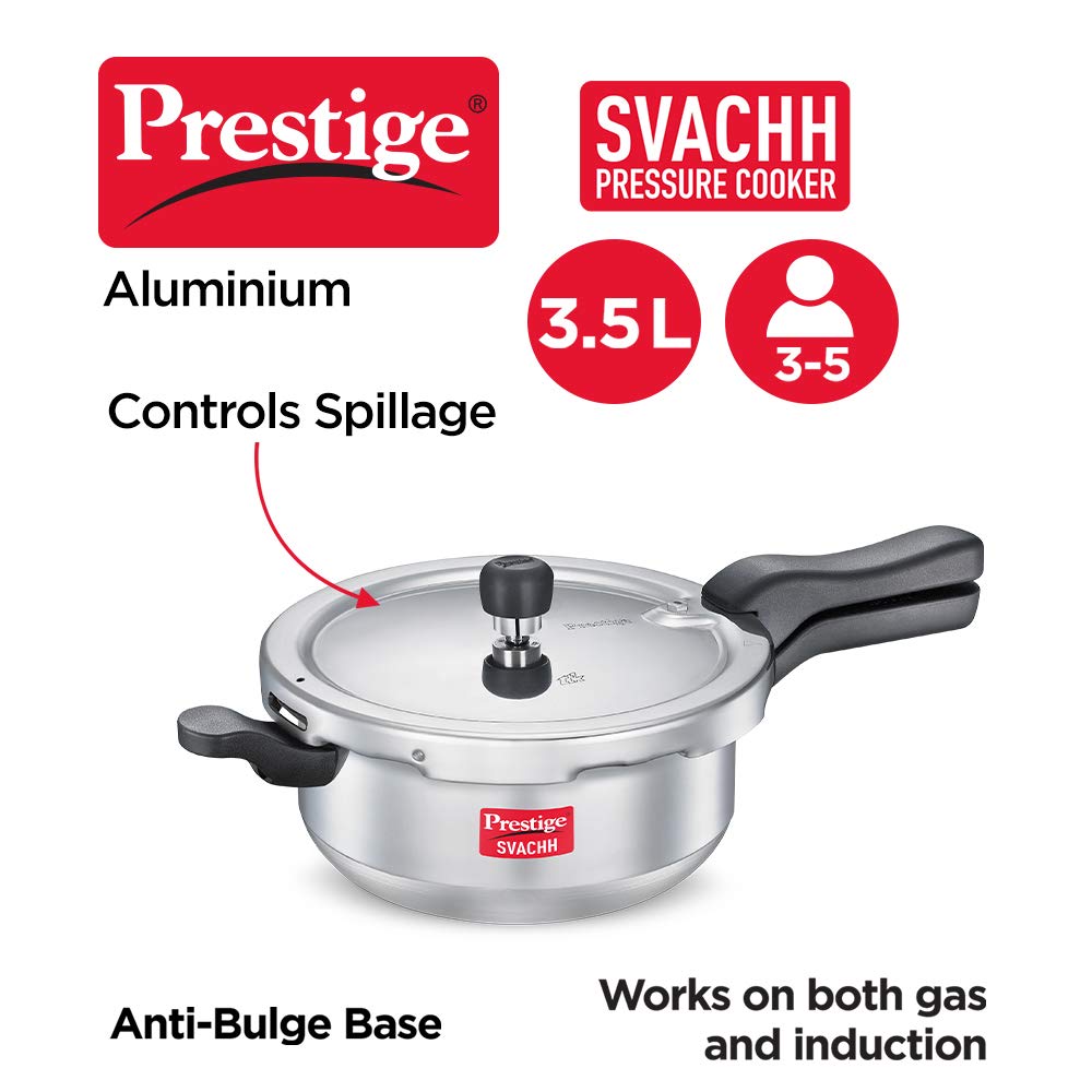 Prestige Svachh Pressure Cooker 3.5 Liter Junior Deep pan