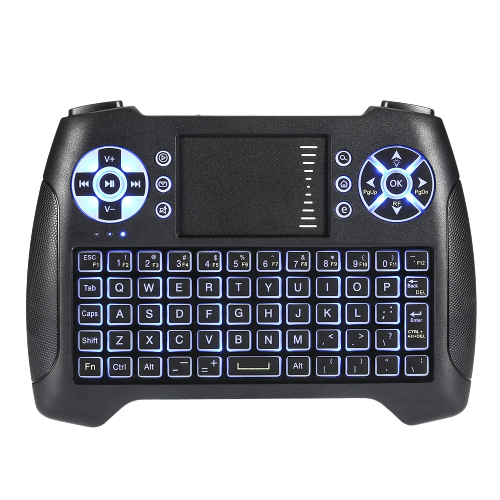 Rechargeable Wireless Mini Keyboard Backlight with Touchpad 2.4GHz Multipurpose Wireless T