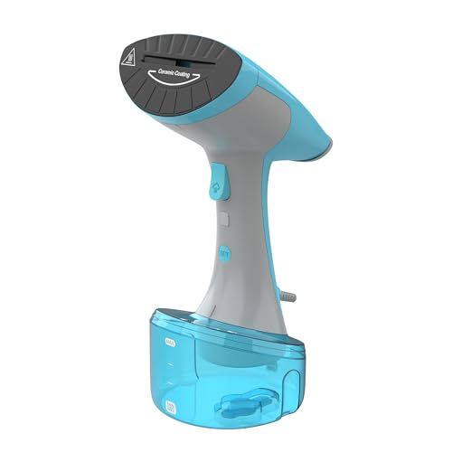 KHIND 1600W Handheld Garment Steamer with 320ml Detachable Tank & Vertical Steam, Ceramic Coated Plate with Auto-off Feature, 1.8m Lengthy Rotatable Cord 320 ml 1.63 W HS1632C Blue