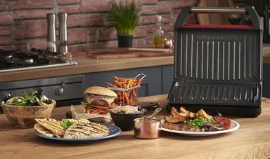 George Foreman Medium Steel Grill Family, Red 1650 W - 25040