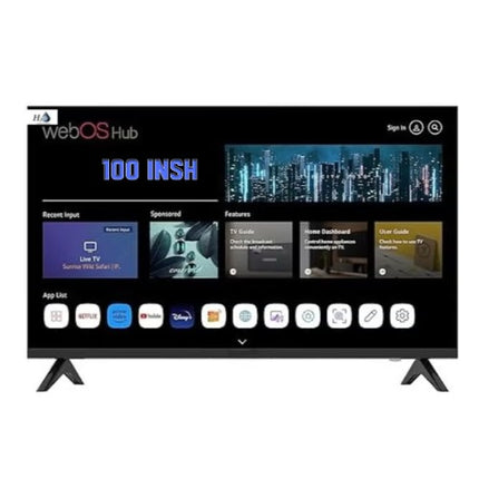 تلفزيون H2O Webos الذكي 4K مقاس 100 بوصة H2LED4k100WOX