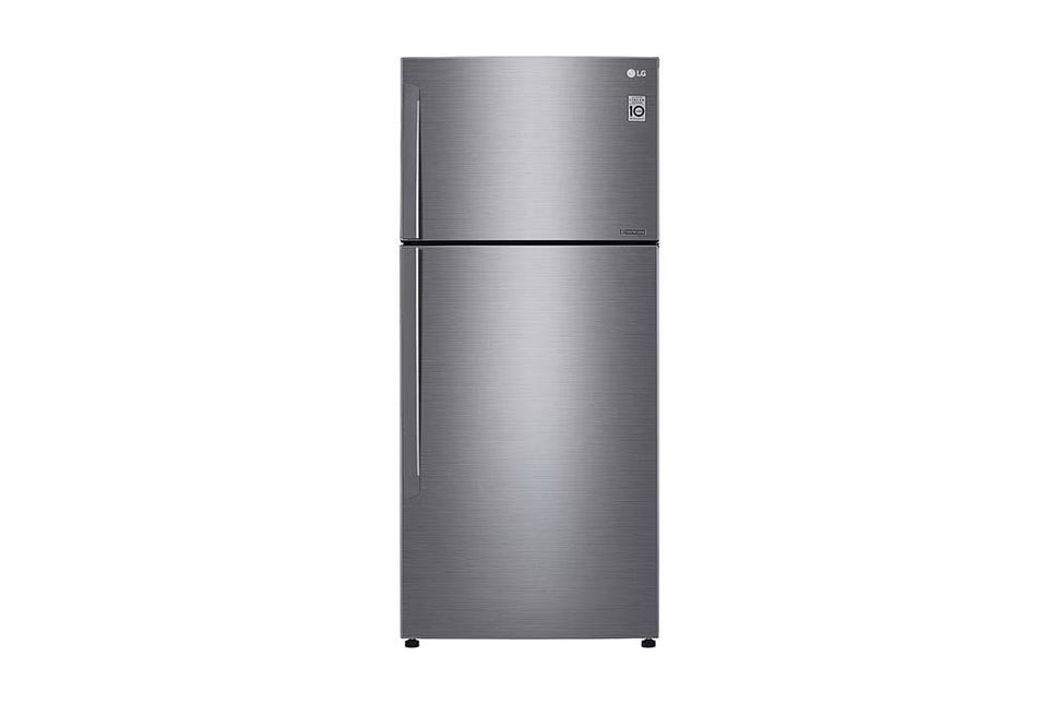 ثلاجة إل جي ذات البابين العلويين GN-C782HLCL 782L فضي