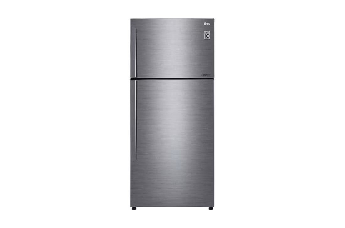 ثلاجة إل جي ذات البابين العلويين GN-C782HLCL 782L فضي