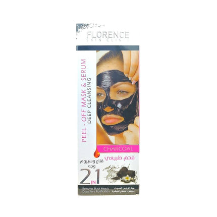 FLORENCE-Black Peel-off Mask with Sea Minerals & oil Grapefruit Extract 100ml