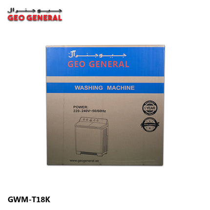 Geo General Washing Machine 18kg | Strong & Super Wash