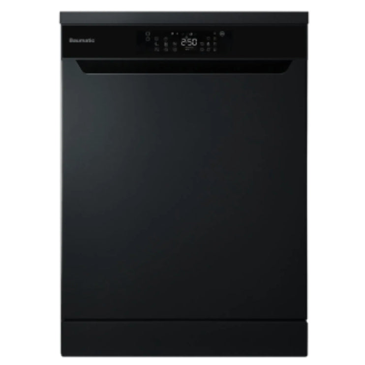 Baumatic Freestanding Dishwasher, Touch Control Panel, 16 Place Capacity, Color Black Model – BMEDW16FSBL