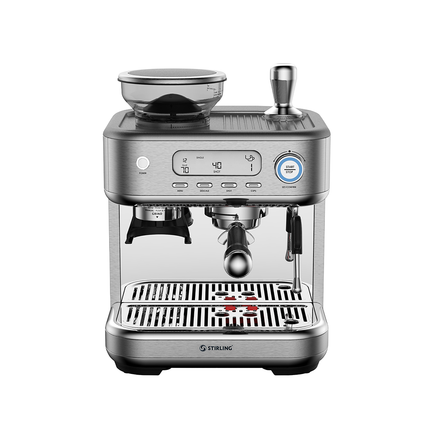 STIRLING Premium Espresso Machine with Grinder