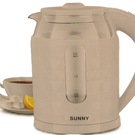 SUNNY ELECTRIC GLASS KETTLE Y-18C / 2000W / 2L
