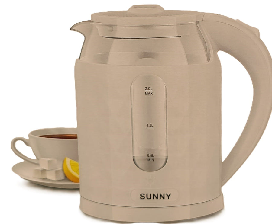 SUNNY ELECTRIC GLASS KETTLE Y-18C / 2000W / 2L