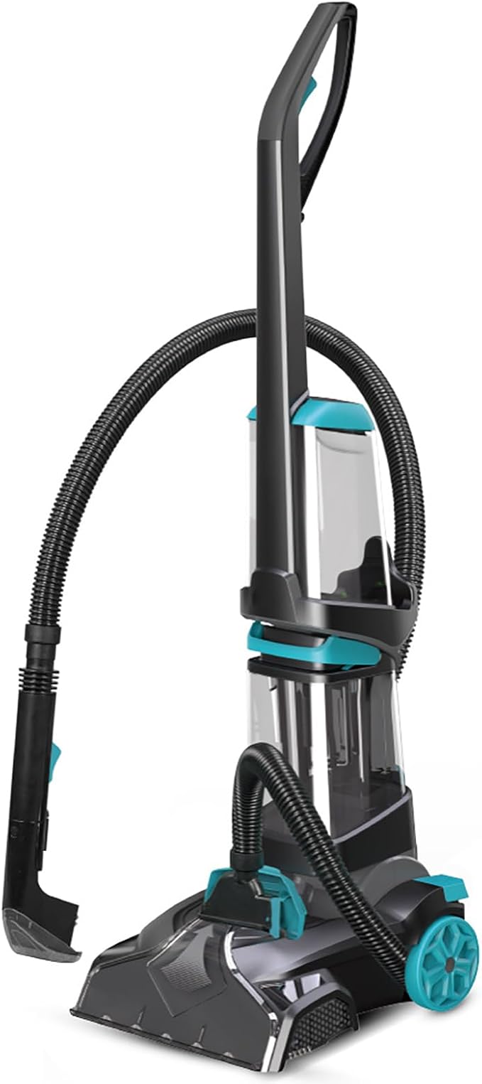 DMS Compact Carpet Cleaner, Carpet Cleaner Machine with Anti-slip Handle, 1800W Powerful Motor . Deep Cleaning Fabrics and Save To Space, for Cars, Curtain and Sofa TR-1800