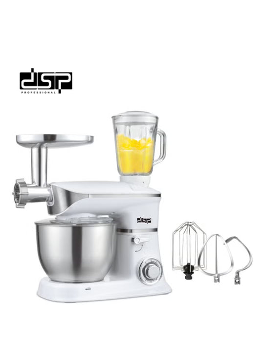 DSP KM3031 معالج طعام متعدد الوظائف 3 في 1، 1300 واط، 6.5 L - أبيض