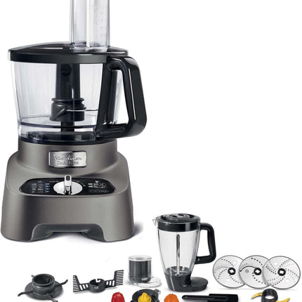 Moulinex Fp825E10 Food Processor Double Force 1000W, 31 Functions - Silver