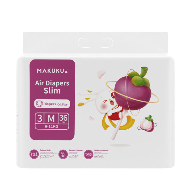 Makuku - Slim Tape Air Diapers Size 3 - Medium 6-11Kg - 36pcs