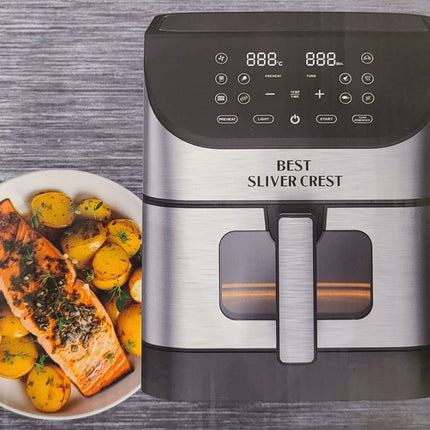 Best Sliver Crest Stainless Steel Digital Air Fryer 12 L , 2400 watts