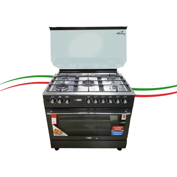 GL General 60×90  Gas Cooker With Double Fan Granite Full Safety And Grilling System