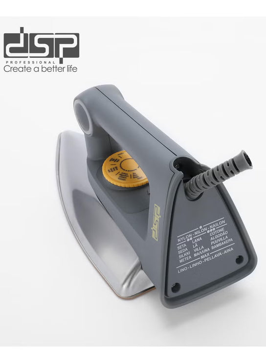 DSP Dry Iron 1200W – Lightweight & Easy to Use – Fast Heat-Up, Non-Stick Soleplate – Ideal for Daily Use on All Fabric Types – Model KD1177