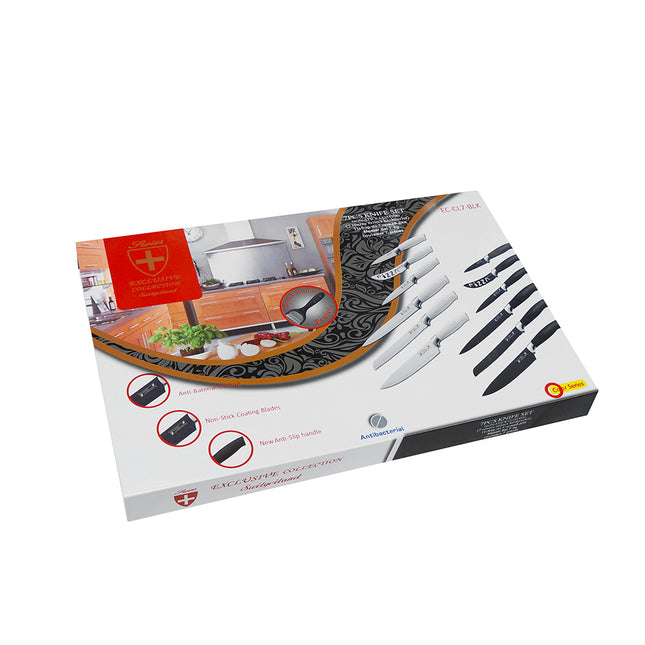 مجموعة سكاكين من 7 قطع ec-cl7-blk