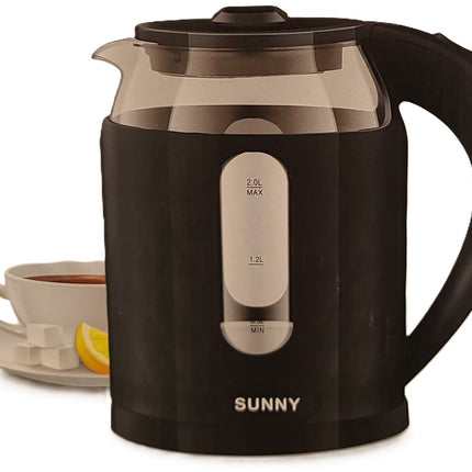 SUNNY ELECTRIC GLASS KETTLE Y-18C / 2000W / 2L