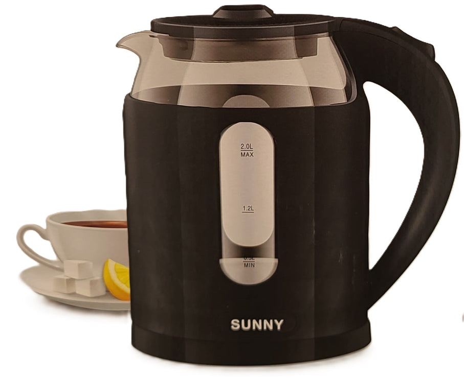 SUNNY ELECTRIC GLASS KETTLE Y-18C / 2000W / 2L