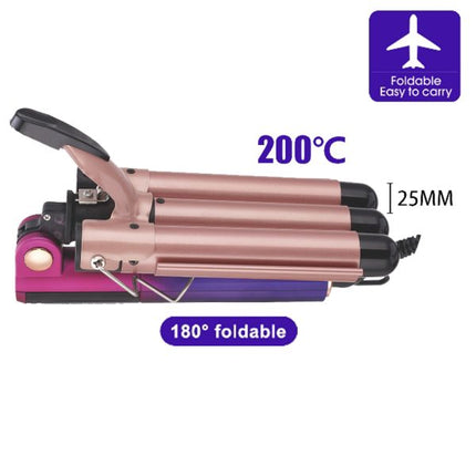 DSP 20247، مكواة تجعيد الشعر القابلة للطي، تصل درجة حرارتها إلى 200 درجة مئوية