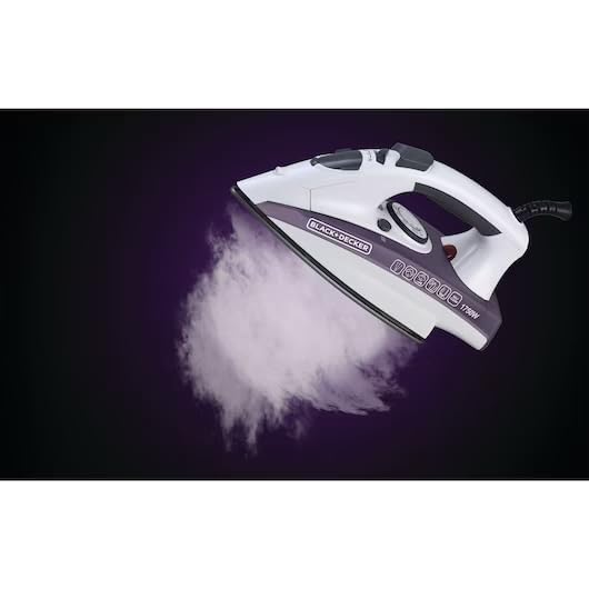 Black & Decker Steam Iron X1750-B5 - Ceramic Coated Soleplate with Anti Calc Drip Self Clean and Auto Shutoff - 1750W - Removes Stubborn Creases Quickly Easily