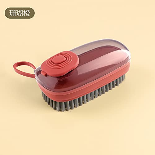 Hand Scrubbing Brush, Automatic Liquid Filling, Handle-Household Cleaning Brush, Multi purpose Scrub Brush for Indoor & Outdoor, Bathroom, Kitchen, Carpet, Floor, Bath,Car