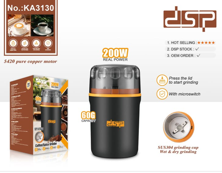 dsp coffee grinding cup  KA3130 200W Stainless steel