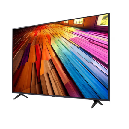 تلفزيون إل جي فائق الوضوح (UHD) AI UT80، تلفزيون ذكي 4K، مقاس 65 بوصة، 2024 | جهاز تحكم عن بُعد سحري | مثبت على الحائط | حامل تلفزيون | دقة فائقة الوضوح 4K | AI ThinQ™