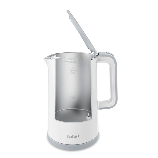 Tefal KO6931 Sense Kettle 1.5 Litre Capacity, Digital Display, 5 Temperature Levels, 360 ° Base, Water Level Indicator, Removable Limescale Filter, 30 Minute Keep Warm Function, White