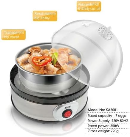 جهاز طهي البيض Generic DSP KA5001، جهاز طهي البيض بإيقاف التشغيل التلقائي، جهاز طهي الإفطار، جهاز طهي البيض الكهربائي