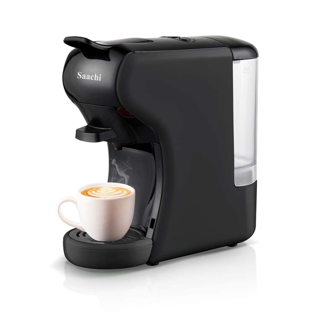 Saachi Multi-Capsule Coffee Machine NL-COF-7058C-BK With 19 Bar Automatic Steam Pressure Pump