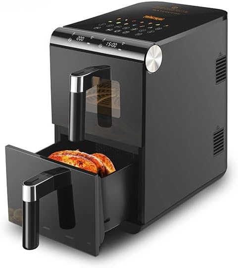 DSP 12L Double Stack Air Fryer, Dual Air Fryer with Dual Basket & 2 Drawers 1700W, 13 Preset Menus with Space Saving Design KB2189