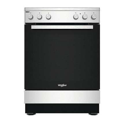 WHIRLPOOL 60CM CERAMIC COOKER-STEEL,WS68V8KHX,