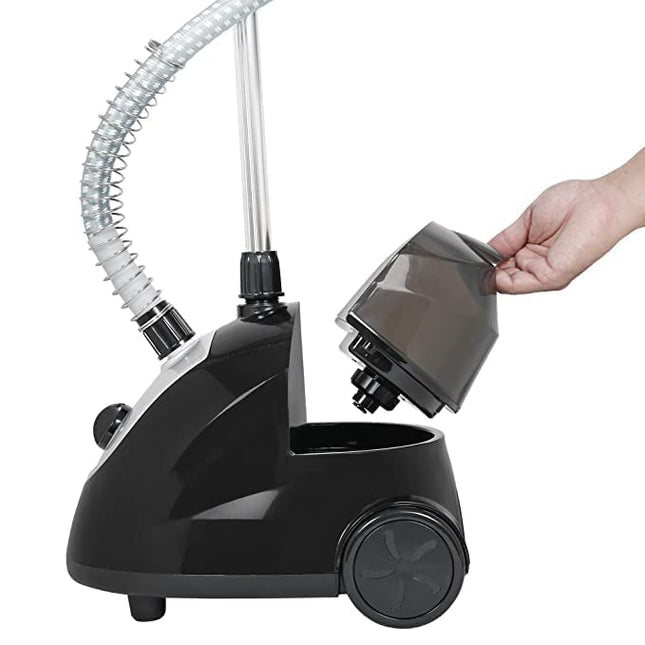 Khind Steam Pro 2-in-1 Garment Steamer Iron Powerful Wrinkle Remover Clothes Refresher for Home and Travel - Fast Heat-up, Portable Design Perfect for Delicate Fabrics, GS1818SB 1 Year Warranty