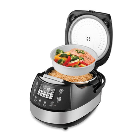 DSP Multi Cooker 900W 5Litre Black & Silver Model KB5007-1 Year Full Warranty.