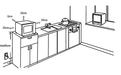 Baumatic 25L  Freestanding Microwave Oven With Grill Stainless Steel