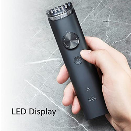 Mi XXQ03HM Xiaomi Corded + Cordless Beard Trimmer 2 with Type-C Fast Charging, LED Display, Waterproof, 40 Length Settings, Stainless Steel Blades, 90 mins Cordless Runtime, Travel Lock, Black