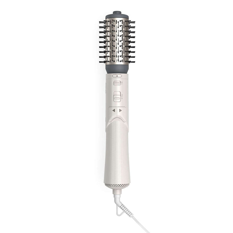 Philips 7000 Series Air Styler, Rotating ThermoBrush for more volume and defined hair styling, 2 attachments, 1000W, White/Gray - BHA710/13