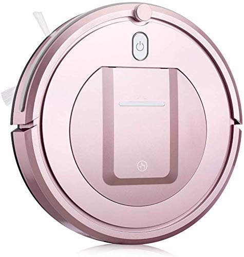 Cleaning Robot Eyugle KK290A Sweeping Vacuum Robot Cleaner 500pa Suction 3 Cleaning Mode 5cm Anti-Falling Anti-Collision Robotic Vacuum Cleaner,Rose (Color : Rose Gold)