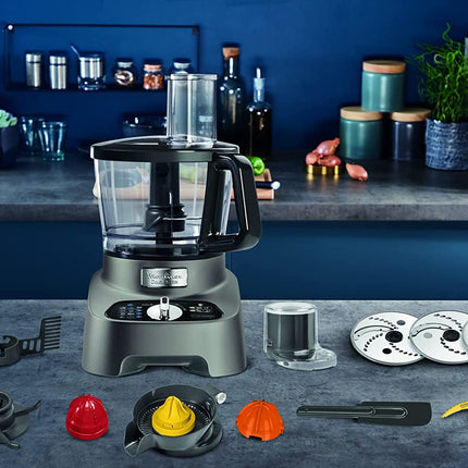 Moulinex Fp825E10 Food Processor Double Force 1000W, 31 Functions - Silver
