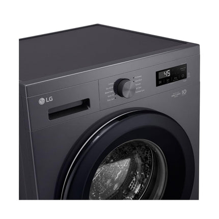 LG 1200 RPM Front Load STS Drum 6 Motion DD Washing Machine, 8 kg Capacity, Middle Black