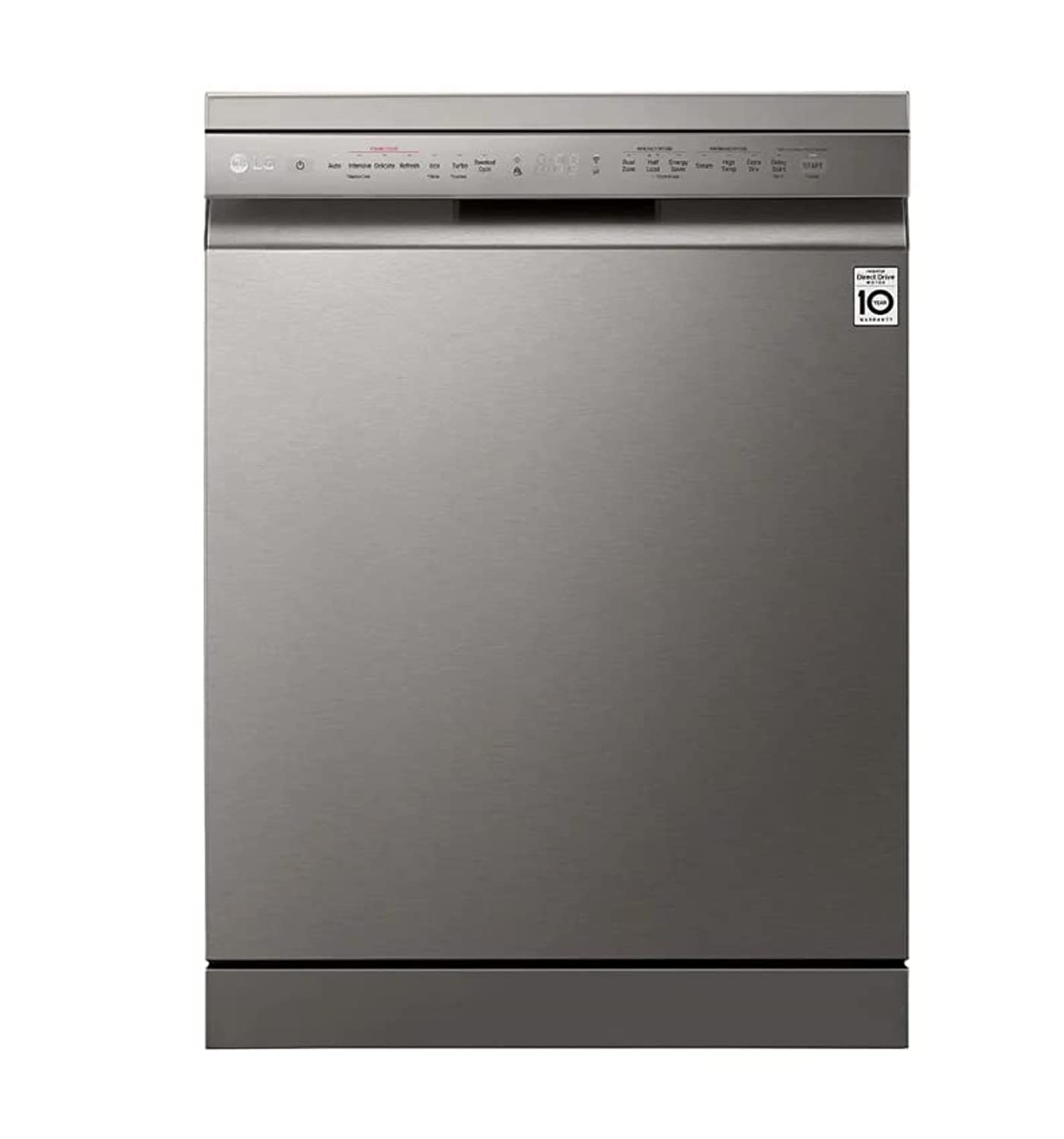 LG Quad Wash Steam Dishwasher Stainless Steel Place Settings 14 Number Color Silver Model - DFB425FP