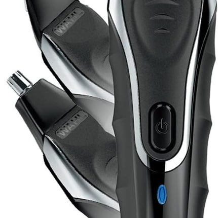 WAHL Aqua Groom Rechargeable Trimmer Kit, Showerproof Lithium Ion Trimmer, Foil Shaver and Detailer, 12 Combs for different beard haircutting lengths, 3 hours Run Time, 09899-027