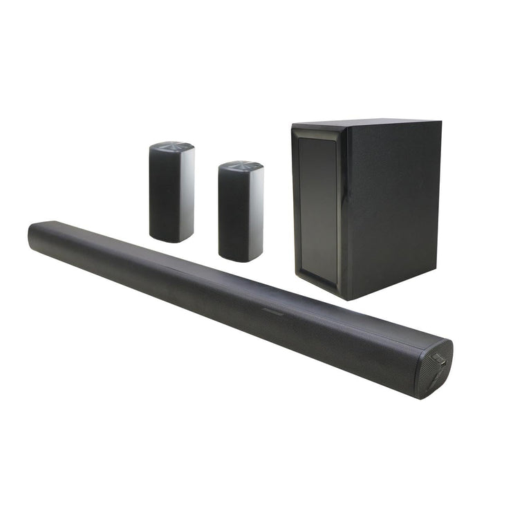 JVC 5.1ch Soundbar with Wireless Subwoofer Speaker - 3600W PMPO, Bluetooth, USB, SD Card Compatible TH-N430B