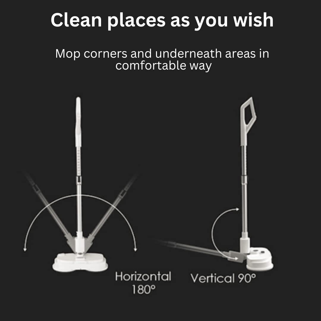 UBot Electric Mop MOPA680 Multifunctional Cordless Electric Mop & Waxer with Stretchable Handle