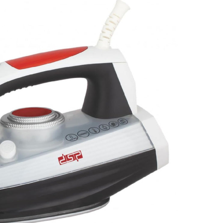 Steam iron DSP KD1067, ceramic, 2200W - White