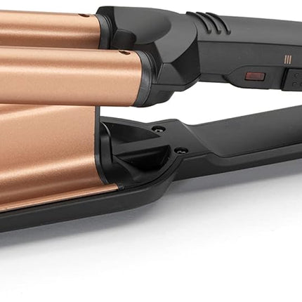BaByliss Deep Waves Styler, Swivel Cord For Ease Of Use, Floating Plates For Even Heat Distribution, Long-lasting Styling Results & Ceramic Heating Technology, W2447SDE