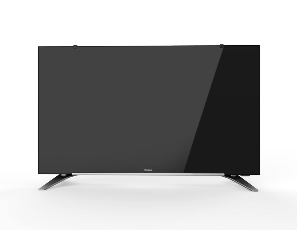 TORNADO Shield Smart LED TV 43 Inch HD With  Built-In  Receiver, 2 HDMI and 2 USB Inputs - 43ES9300E-A - Shahid VIP Promotionتلفزيون سمارت شيلد 43 بوصة LED عالي الدقة مع ريسيفر مدمج 2 منفذ HDMI و2 USB من تورنيدو موديل 43ES9300E A أسود