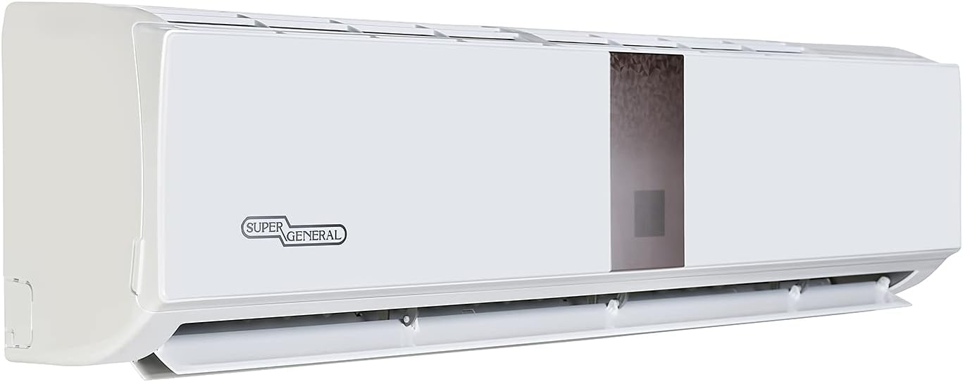 Super General 3 Ton Split Air Conditioner, 36000 BTU, Reciprocating Compressor, Auto Restart, Gold Fin, 4-way swing, SGS-370-CE, White - 134 x 45 x 38 cm, 1 Year Warranty