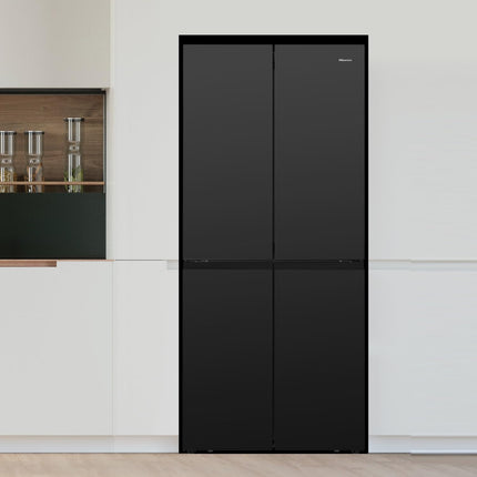 Hisense 561 Liter Side By Side Cross Door Refrigerator, Black - Rq561N4Ab1"Min 1 year manufacturer warranty"